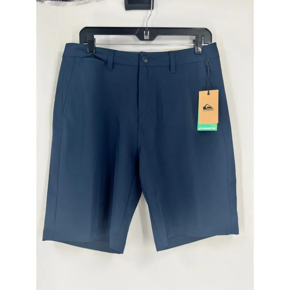 Quicksilver Amphibian Shorts Regular Fit Men's Size 30 Navy NWT Quick Dry Eco